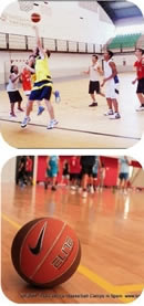 International basketball training camp in Spain