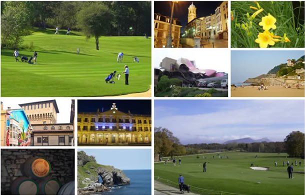 Spanish and golf in Vitoria Basque Country
