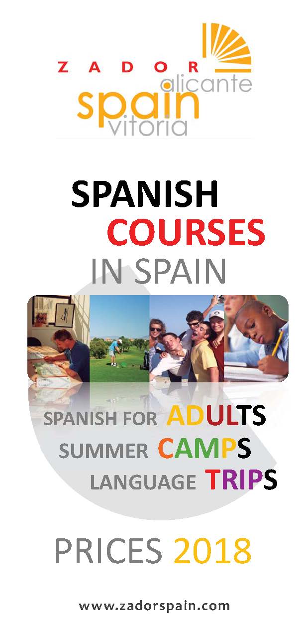 Spanish courses ZadorSpain Prices 2015