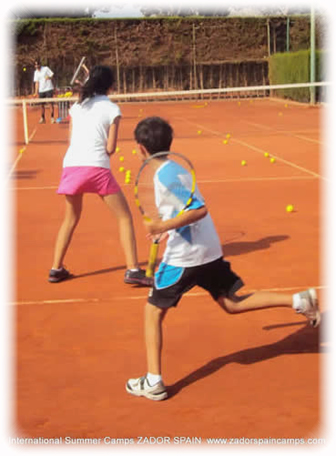 Tennis camp for kids in Spain